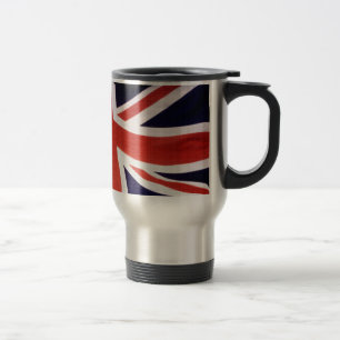 United Kingdom Union Jack Patriotic Travel Mug