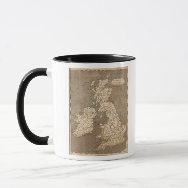 United Kingdoms Map by Arrowsmith Mug (Left)