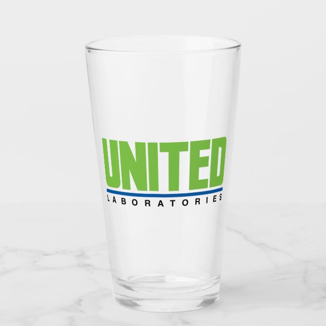 United Laboratories Beverage Glass (Front)