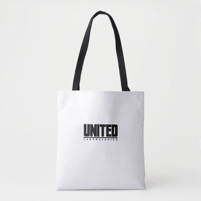 United Laboratories Canvas Black and White Tote (Front)