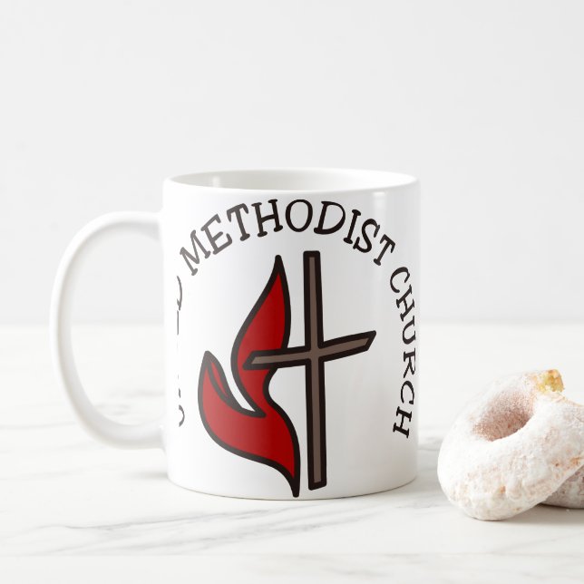 United Methodist Church Coffee Mug (With Donut)