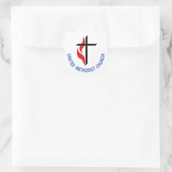 United Methodist Square Sticker | Zazzle