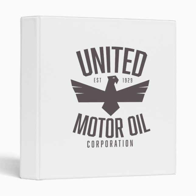 United Motor Oil Corporation, 3 Ring Binder (Front/Spine)
