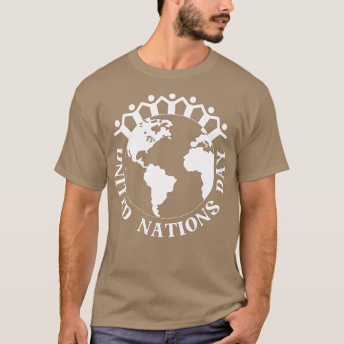 United Nations Flag Patriotic National Fun Pride T_Shirt