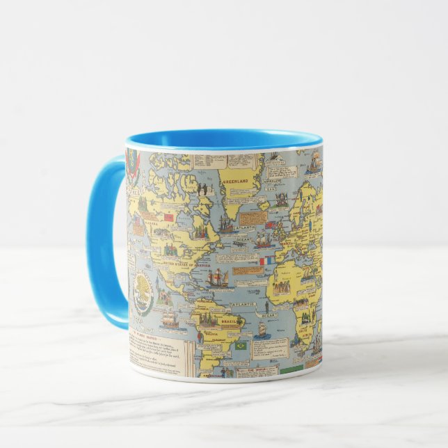 United Nations Map of the World Mug (Front Left)