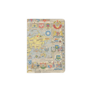 United Nations Map of the World Passport Holder