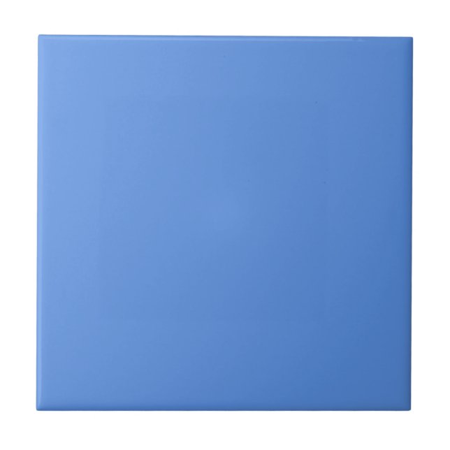United Nations UN Blue Solid Color Tile (Front)