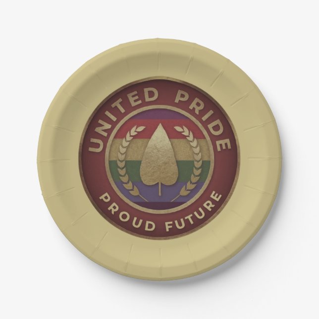  United Pride Proud future  Paper Plates (Front)