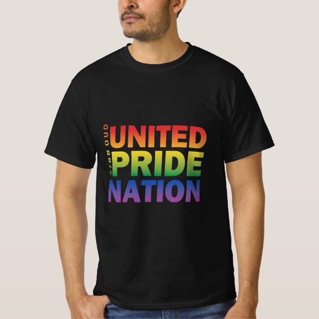 United Pride Strong Nation T-Shirt (Front)