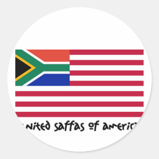 United Saffas of America Classic Round Sticker