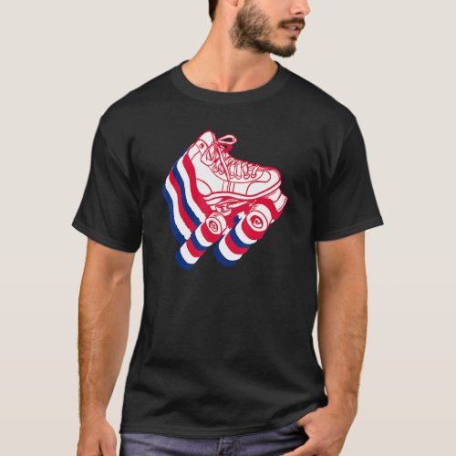 United Skates Of America Roller Skating T_Shirt