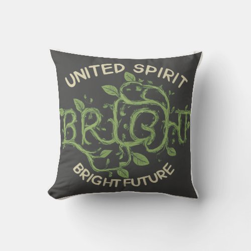 United Spirit Bright Future Throw Pillow