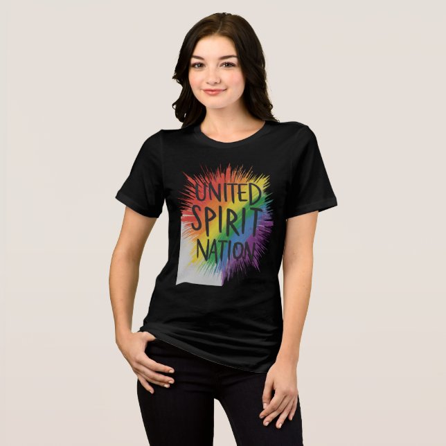 United Spirit proud nation  Tri-Blend Shirt (Front Full)