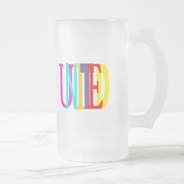 United Squared Frosted Mug (Right)