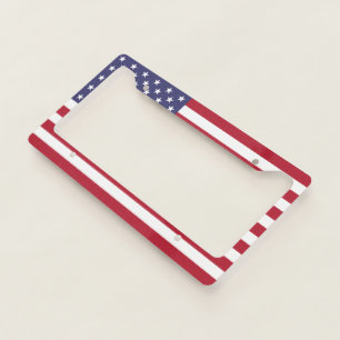 United State Flag License Plate Frame