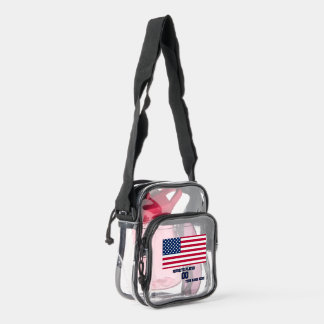 UNITED STATE SOCCER FUTBOLL 2026 UNITED STATE USA CLEAR CROSSBODY BAG