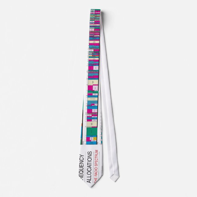 United Stated Frequency Allocation Chart Neck Tie (Front)