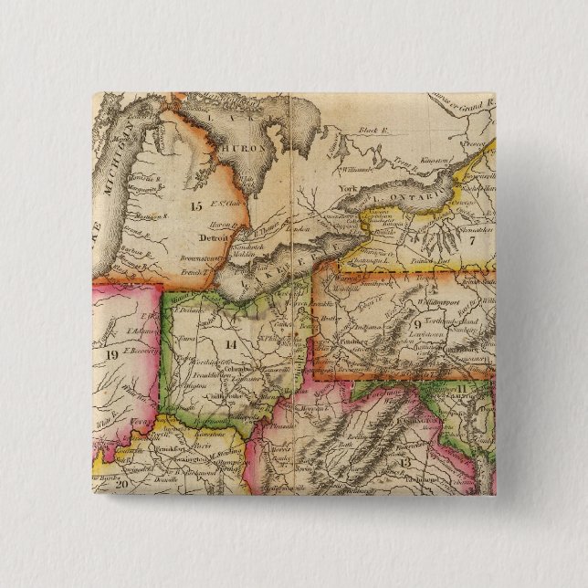 United States 11 Pinback Button (Front)