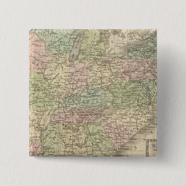 United States 18 Pinback Button (Front)