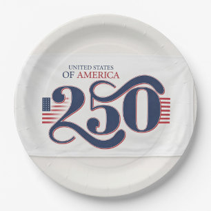 United States 250 Anniversary Paper Plates