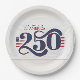 United States 250 Anniversary Paper Plates