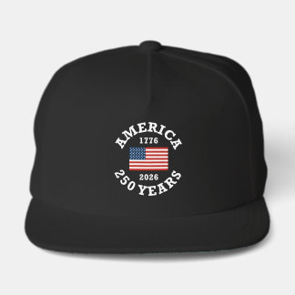 United States 250 Round Design Snap Back Hat
