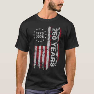 United States 250th Anniversary Birthday Retro USA T-Shirt