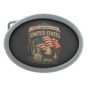 United States 250th Anniversary Celebration Belt Buckle