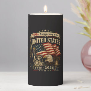 United States 250th Anniversary Celebration Pillar Candle