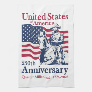 United States 250th Anniversary Commemorative Art  Kitchen Towel