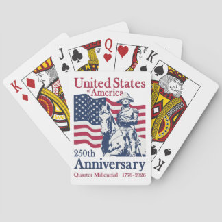 United States 250th Anniversary Commemorative Art  Poker Cards