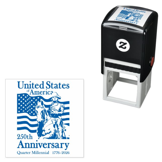 United States 250th Anniversary Commemorative Art  Self-inking Stamp (In Situ)