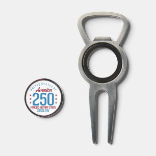 United States 250th Anniversary Making History Divot Tool