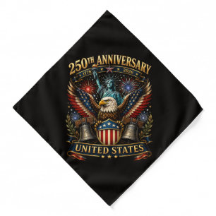 United States 250th Anniversary Patriotic Eagle Bandana