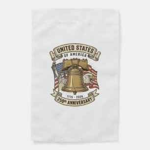 United States 250th Anniversary Patriotic Vector D Garden Flag