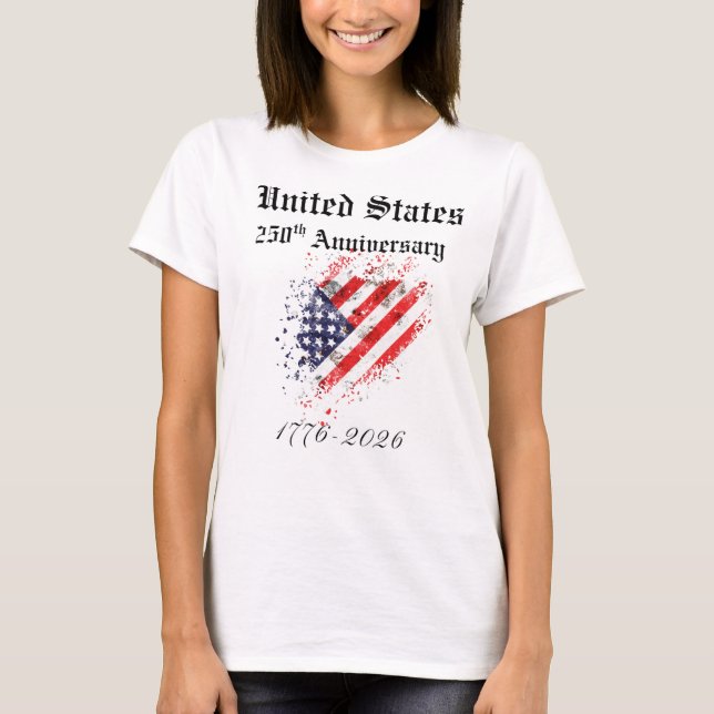 United States 250th Anniversary T-Shirt Women (Front)