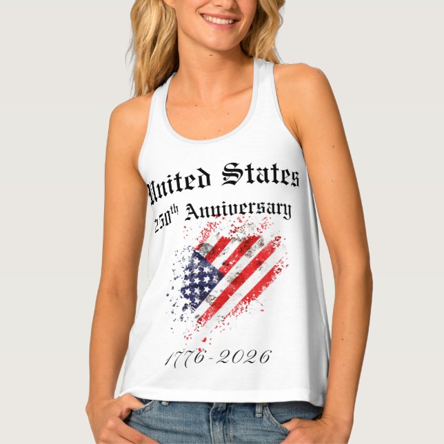 United States 250th Anniversary Women's Tank Top (Front)
