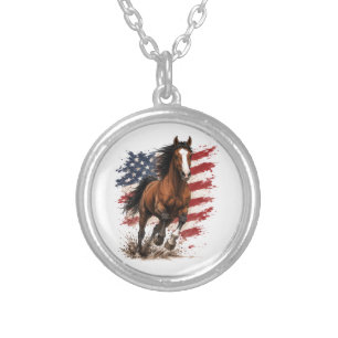 United States 250th Liberty Silver Plated Necklace