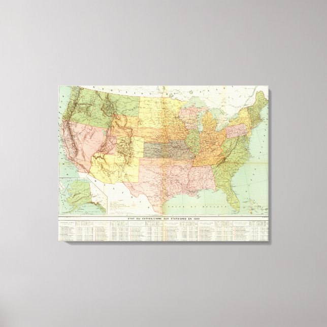 United States 28 Canvas Print (Front)