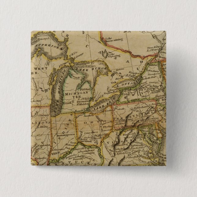 United States 2 Pinback Button (Front)