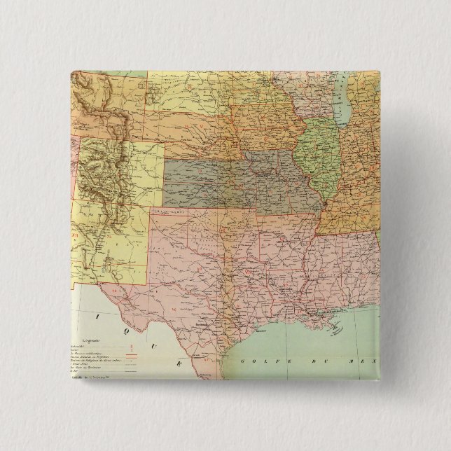 United States 33 Pinback Button (Front)