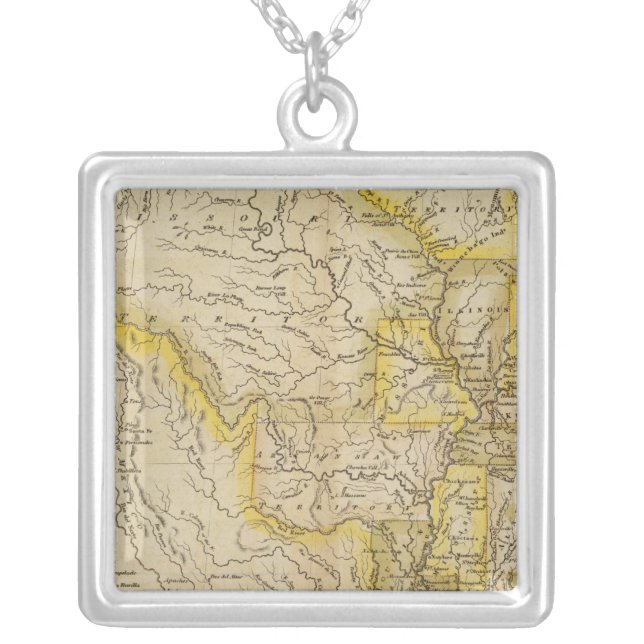 United States 36 Silver Plated Necklace (Front)
