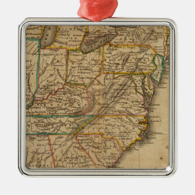 United States 3 Metal Ornament (Front)