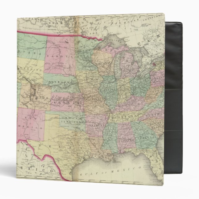 United States 3 Ring Binder (Front/Inside)