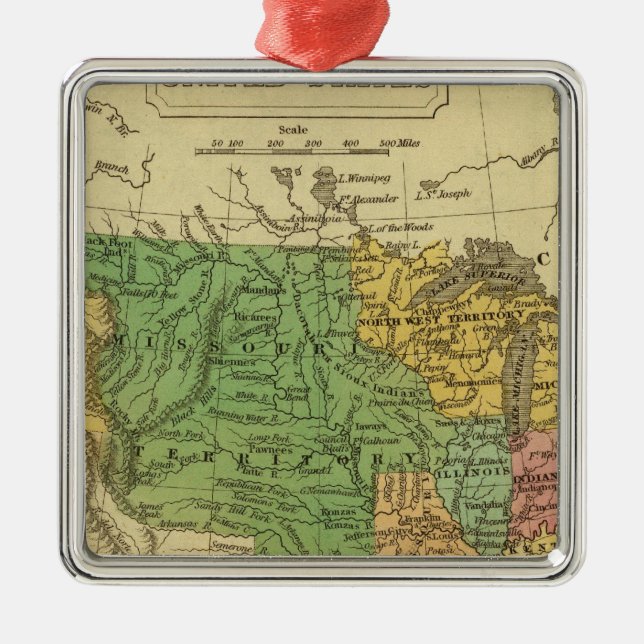 United States 6 Metal Ornament (Front)