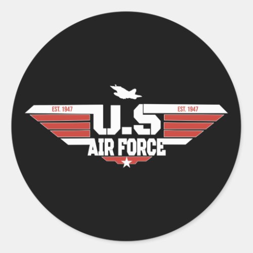United States Air Force 75th Anniversary       Classic Round Sticker
