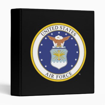 United States Air Force Emblem 3 Ring Binder by usairforce at Zazzle