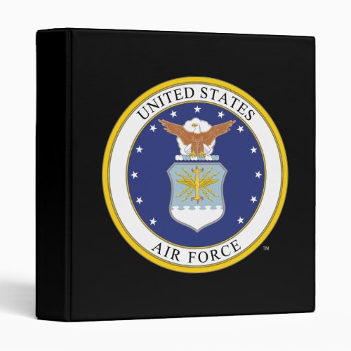 United States Air Force Emblem 3 Ring Binder