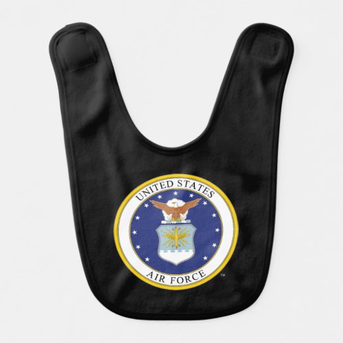 United States Air Force Emblem Baby Bib
