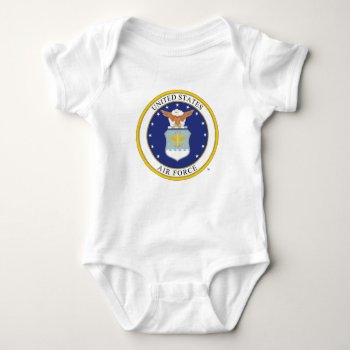 United States Air Force Emblem Baby Bodysuit by usairforce at Zazzle